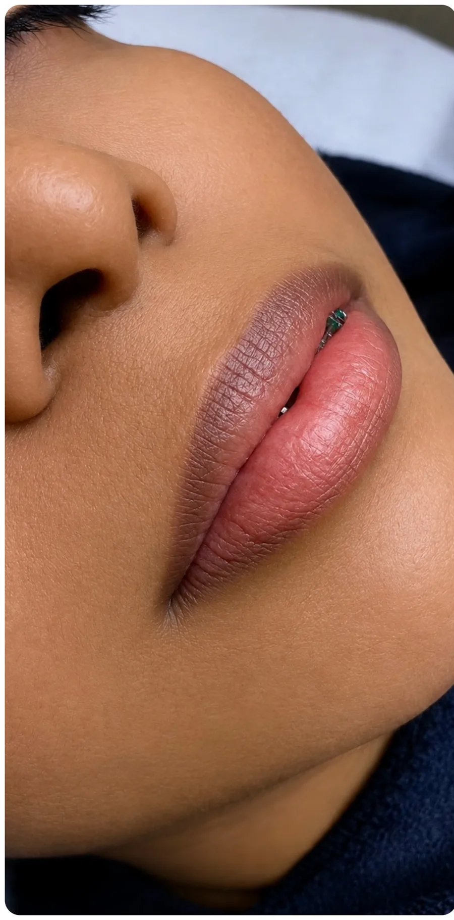 Lips before lip blush by Kate Kanner