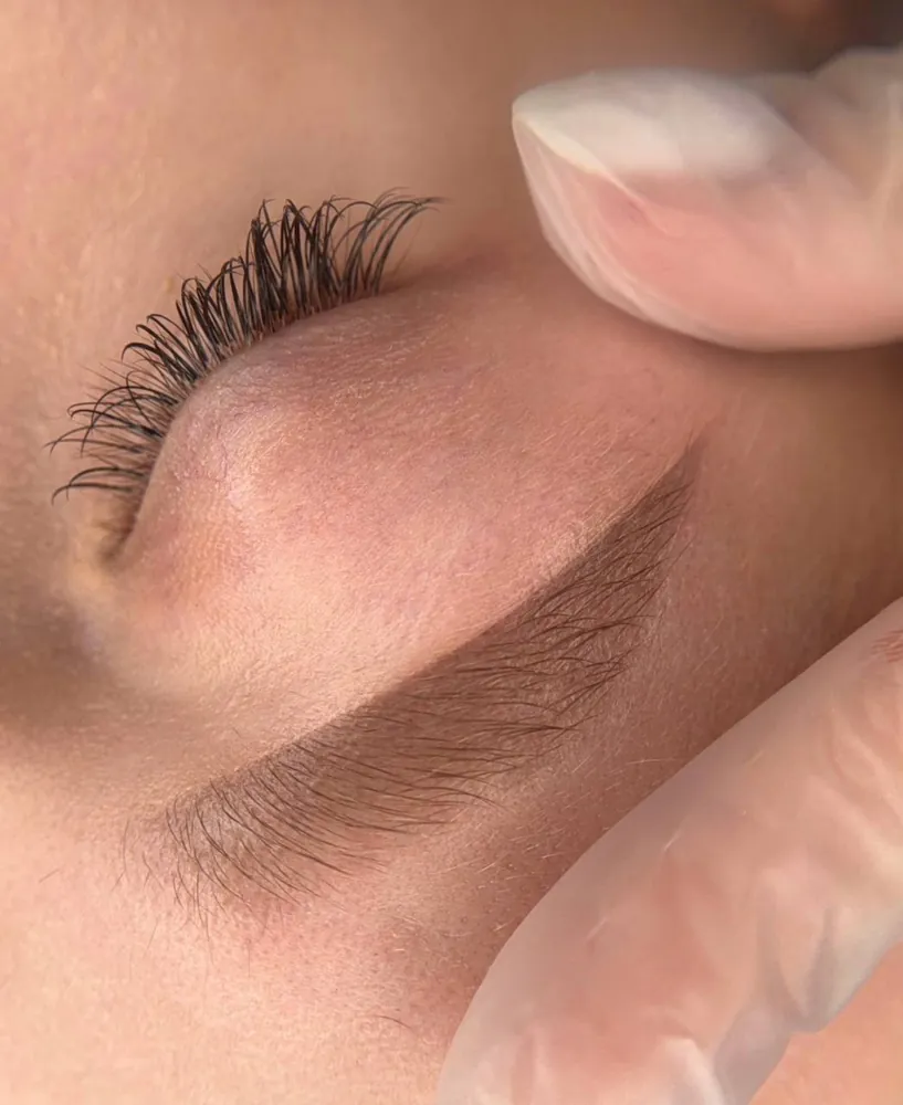 Powder brows by Kate Kanner close up
