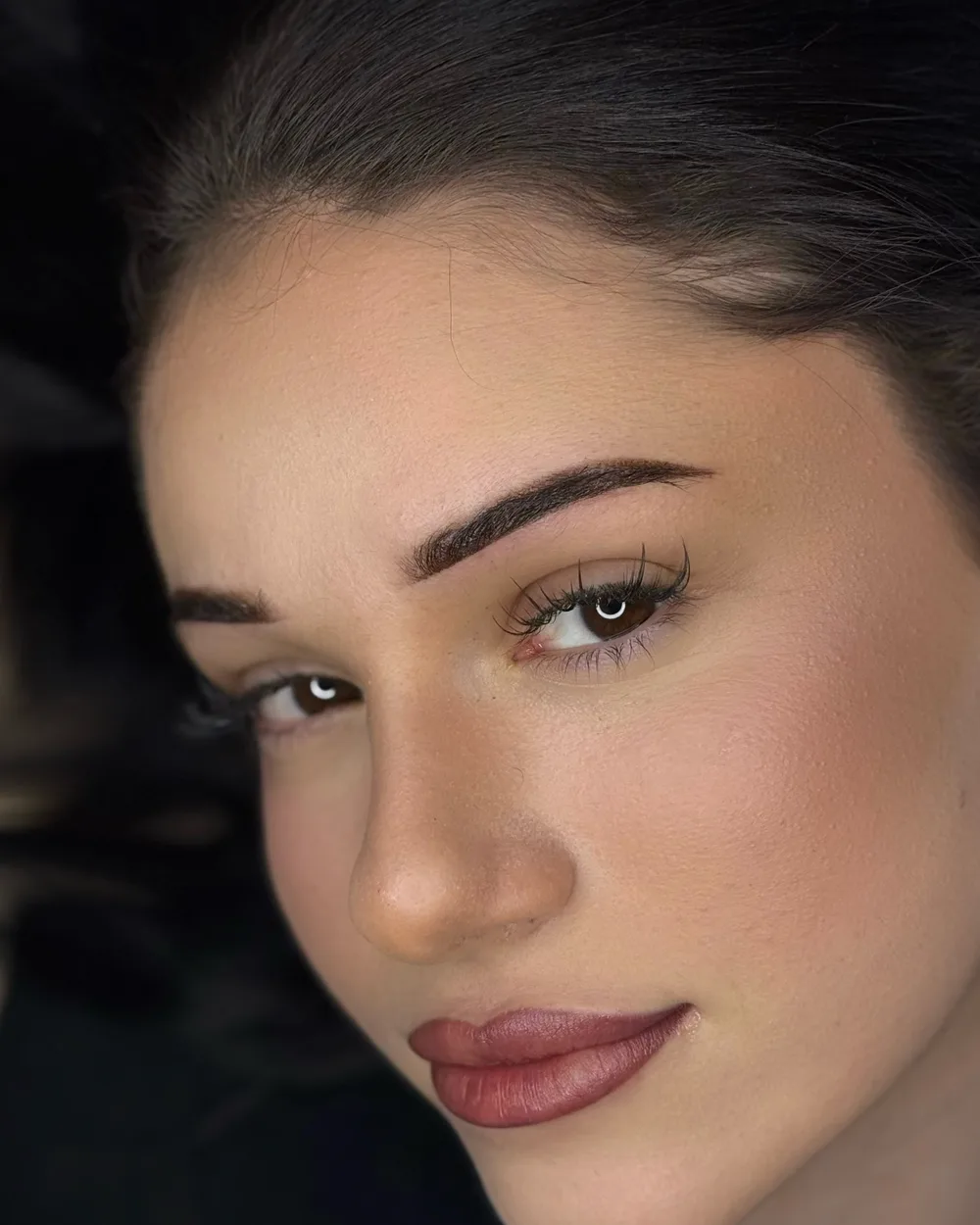 Healed powder brows and lip blush by Kate Kanner